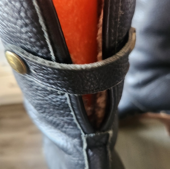 Ugg Australia Cora Leather Fold Over shearling Boots 2 in 1 look!! - Picture 5 of 12